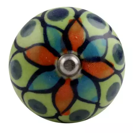 Rangoli work Ceramic Wine Stopper